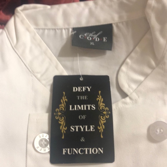 NWT men’s white chef jacket from chef code - Picture 2 of 4